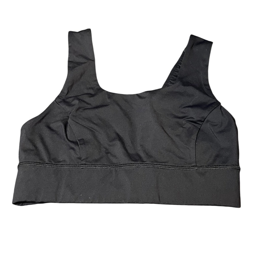 Lululemon Sports Bra Womens 6‎ Black High Support Adjustable Back Hook